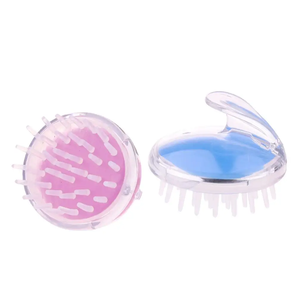 2 шт. портативная щетка для шампуня, массажер для кожи головы, щетка для массажа кожи головы, силиконовая расческа
