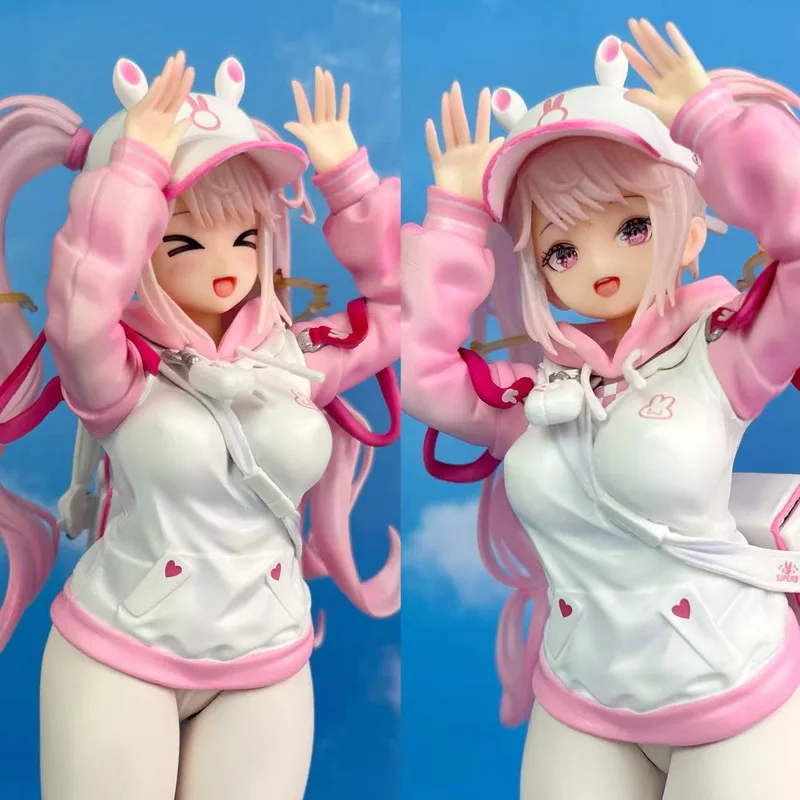 

New 26cm Nikke Alice Model Pink Bunny Action Figure Standing Girl Doll Gk Statue Anime Game Ornament Collectible Toys For Girls