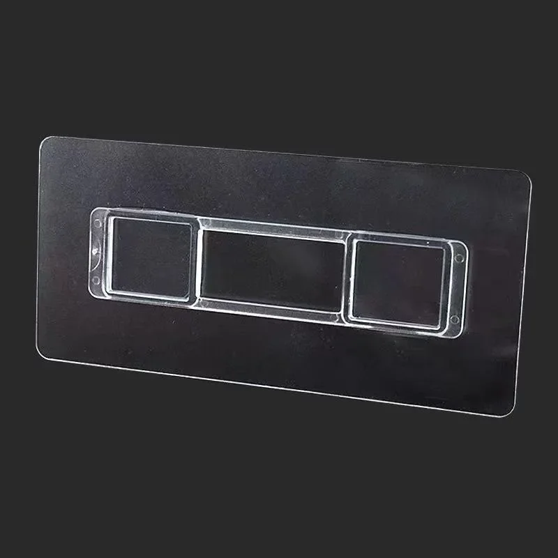 2/4/6PCS No Drill Storage Box Fixing Patch Nail Free Adhesive Tape Mounted Durable Traceless Hooks Multi-functional Hook Buckle