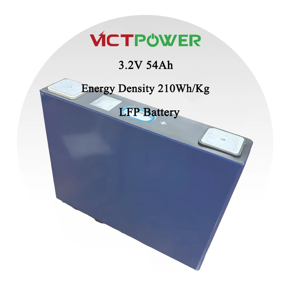 

Оптовая продажа 3,2 В 54 Ач призматический литий-ионный аккумулятор безопасный стабильный литий-железо-фосфат для электроинструментов ESS Lifepo4 аккумулятор