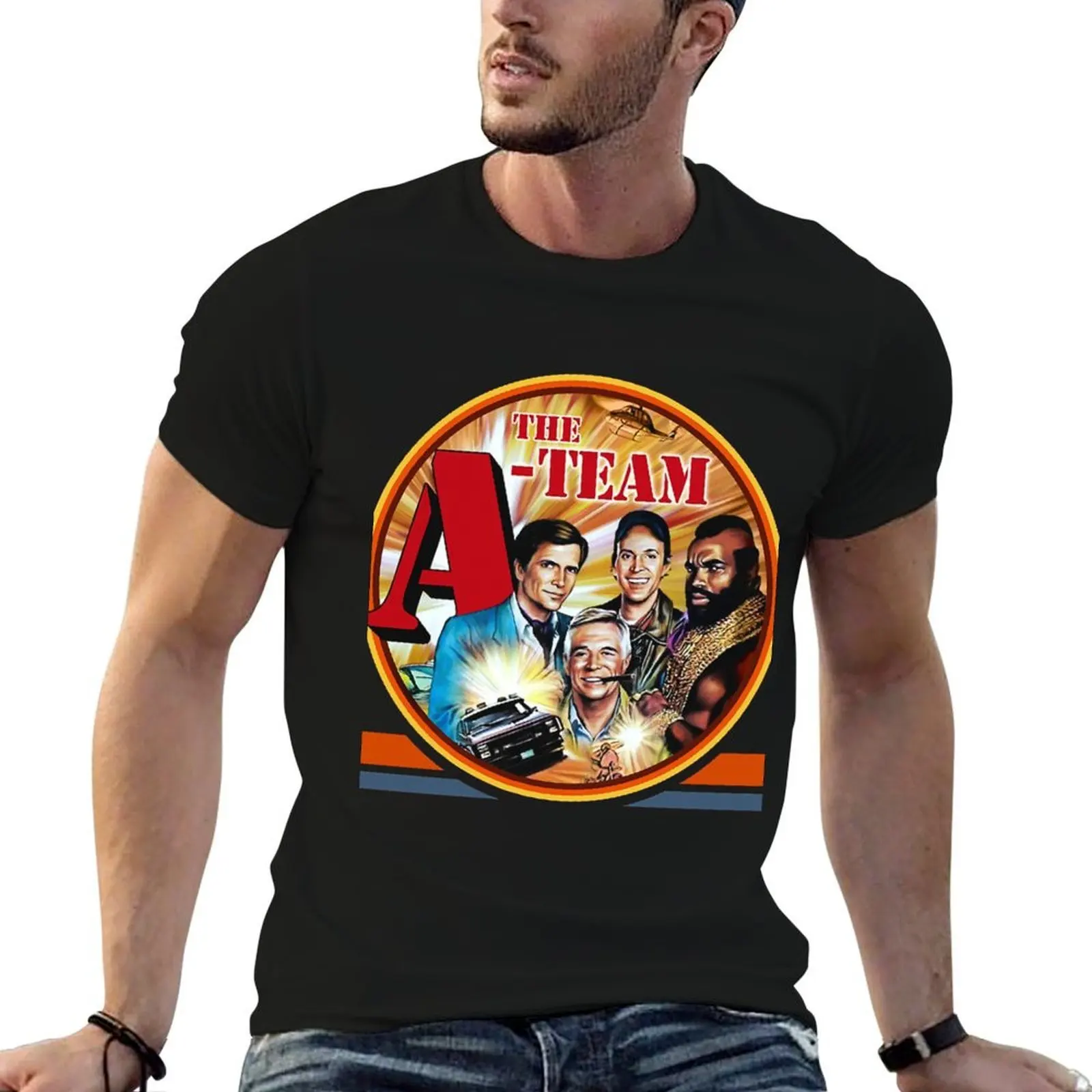 

The A Team, The A Group, The A Team logo poster T-Shirt cotton t shirt man t shirt man cotton T-Shirt