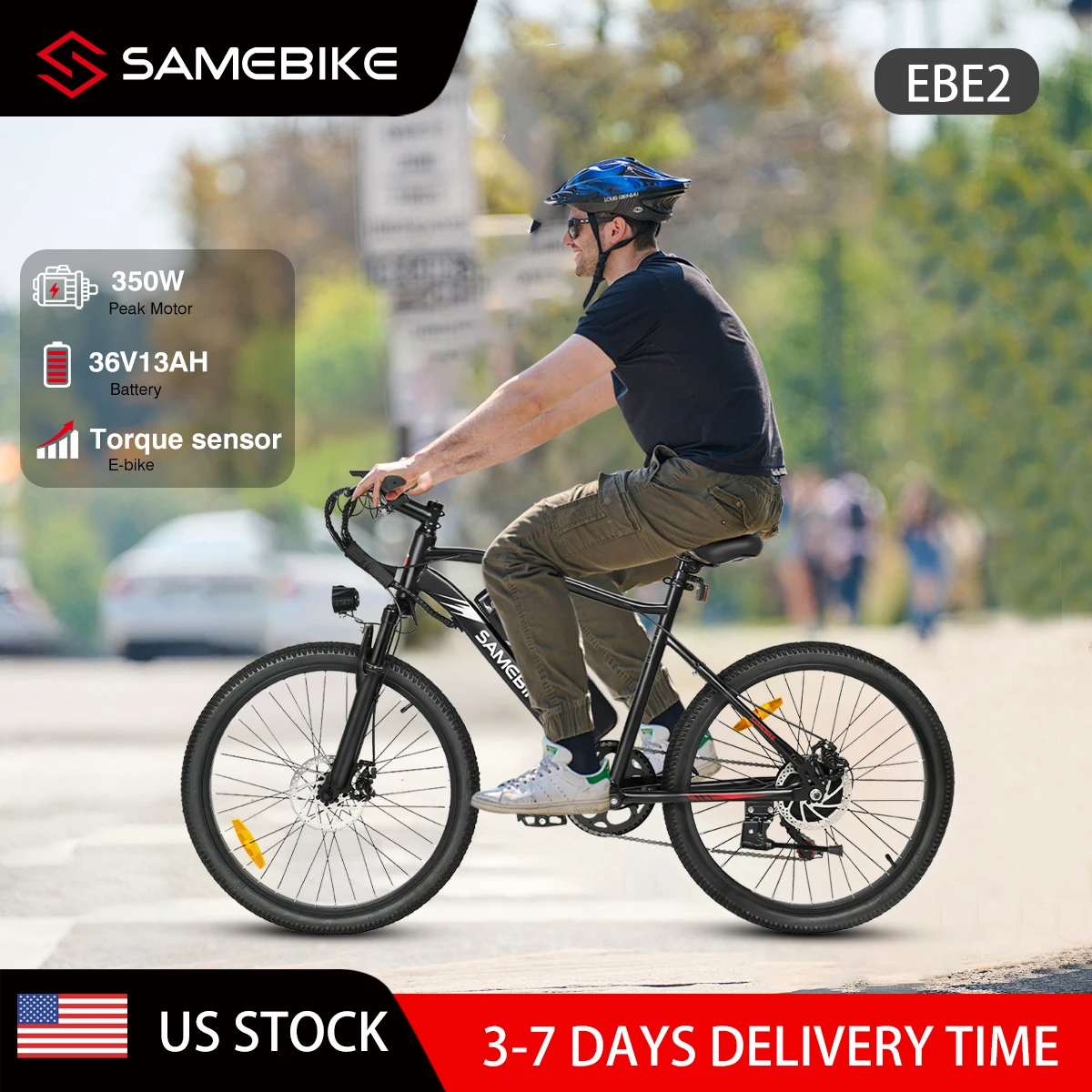 

Электрический велосипед SAMEBIKE EBE2 с датчиком крутящего момента, двигатель 500 Вт и электрический велосипед со съемной батареей 36 В, вездеходный горный электронный велосипед 26 дюймов