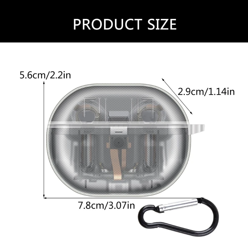 Headphone Washable Cover Antidust Housing Sleeve Nonslip Case Shell For Capsule3