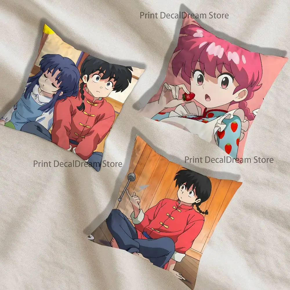 

COOL R-RanmaS 1 2 Pillow Case For Sofa Decor Car Office Room Printing Cushion Cover Decorations and Protector