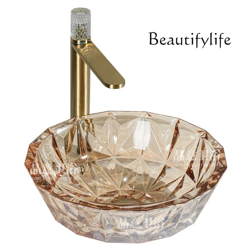 

X Light Luxury Minimalist Style, The Natural Sense Of High-end Crystal Basin
