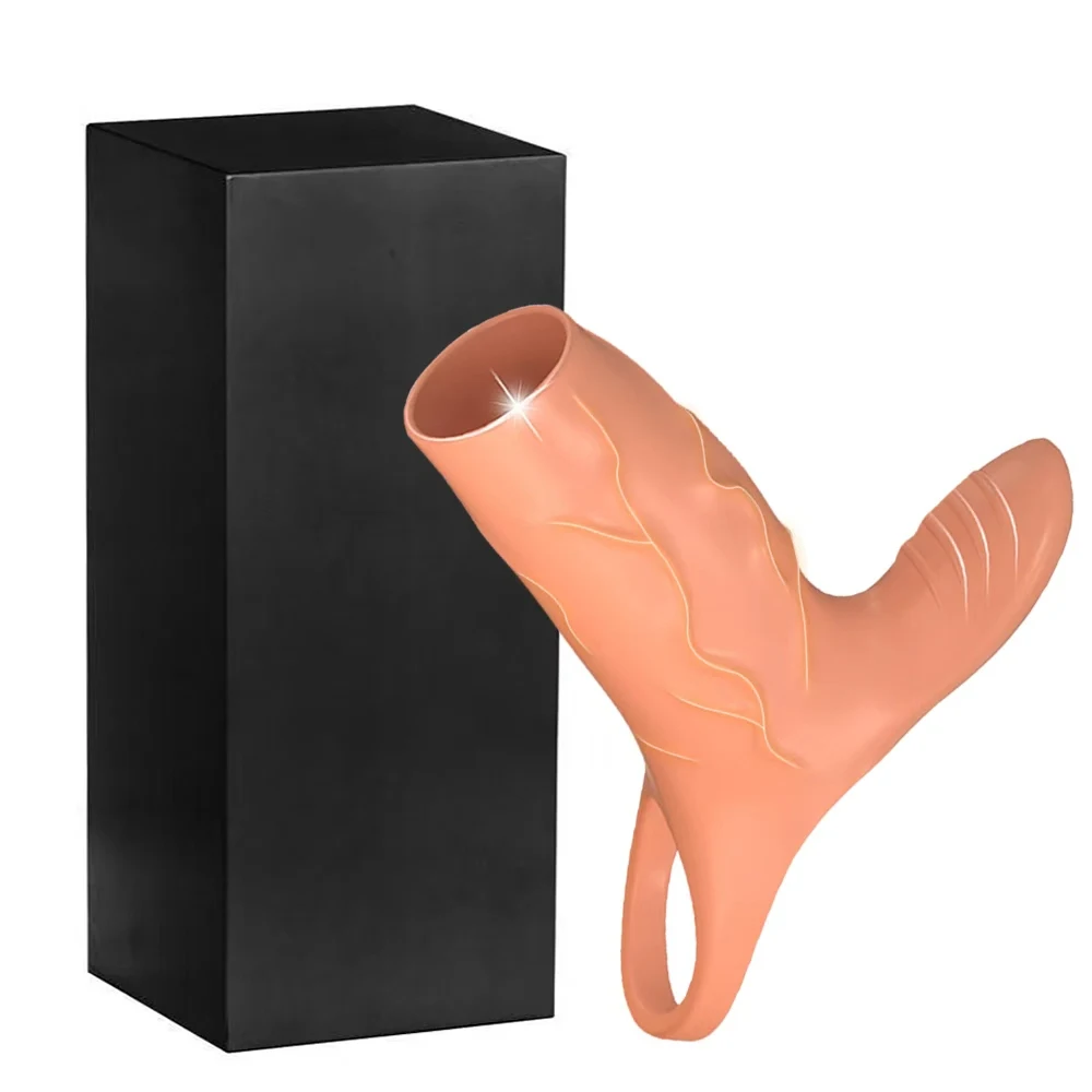 Penis Sleeve Vibrating Cock Ring Clitoris Nipple G Spot Stimulation 10 Vibration Modes Penis Enlargement Male Couple Sex Toy 18+