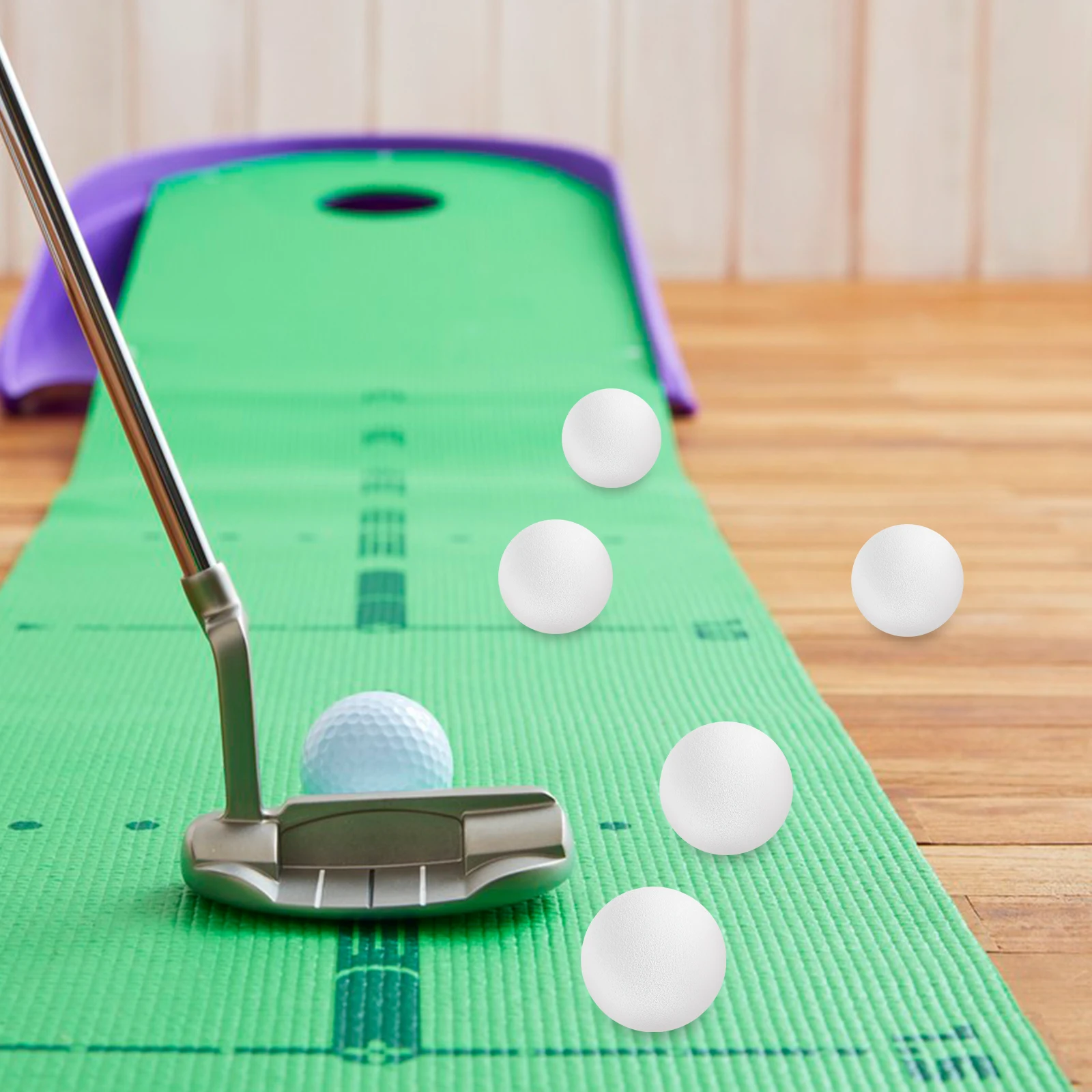 

20Pcs Eva Indoor Golf Balls Quiet Wear-Resistant Golf Practice Balls Multi-Function Training Equipment for Golfing