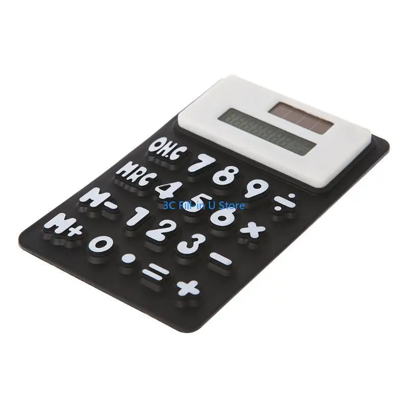 G8TAポータブル8桁電子計算機ソフトシリコーン折りたたみ折りたたみ折りたたみ折りたたみ折りたたみ式ハンドヘルドデスクトップ計算