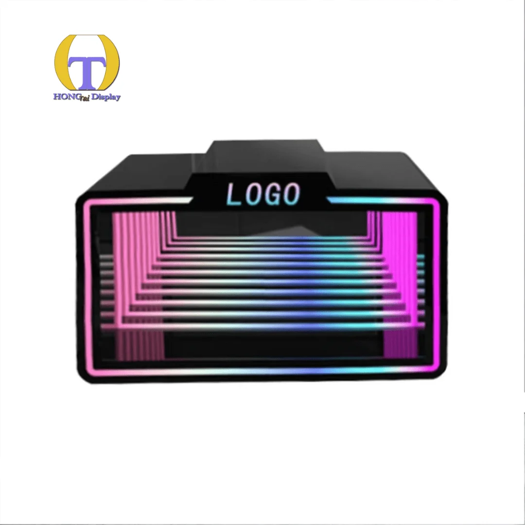 Custom.RGB Lighting Box Logo Customize Acrylic Tobacco Display Case Popular Styles for Smoke Shop Display Stands