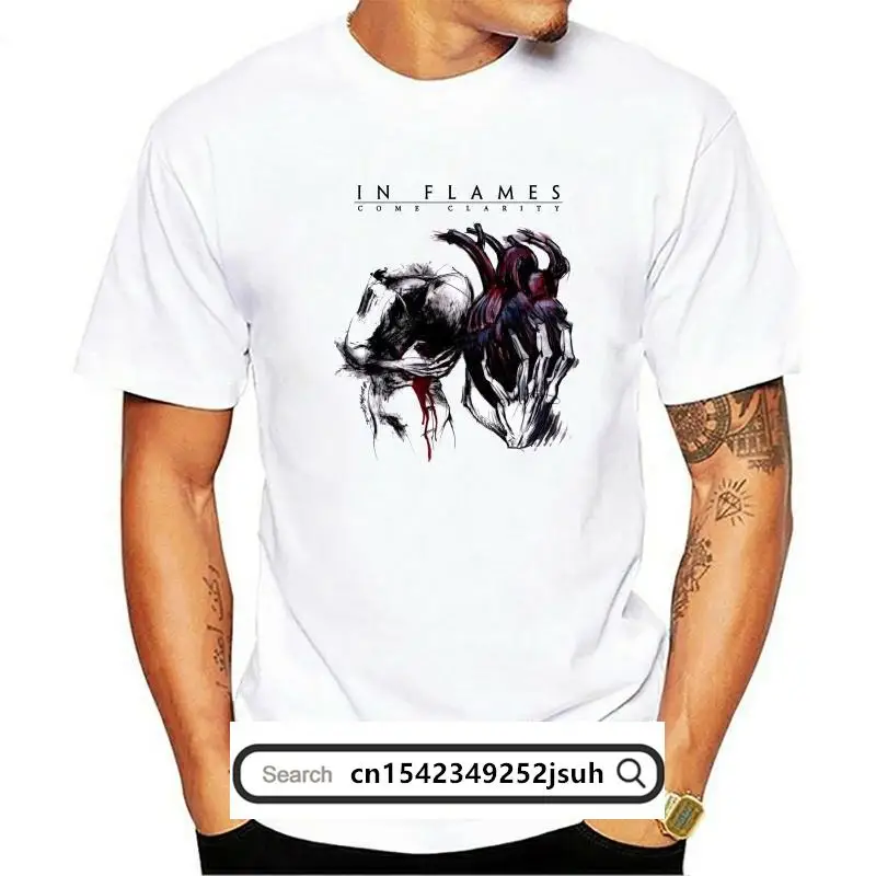 New Inflames - White Come Clarity - White Band T-Shirt