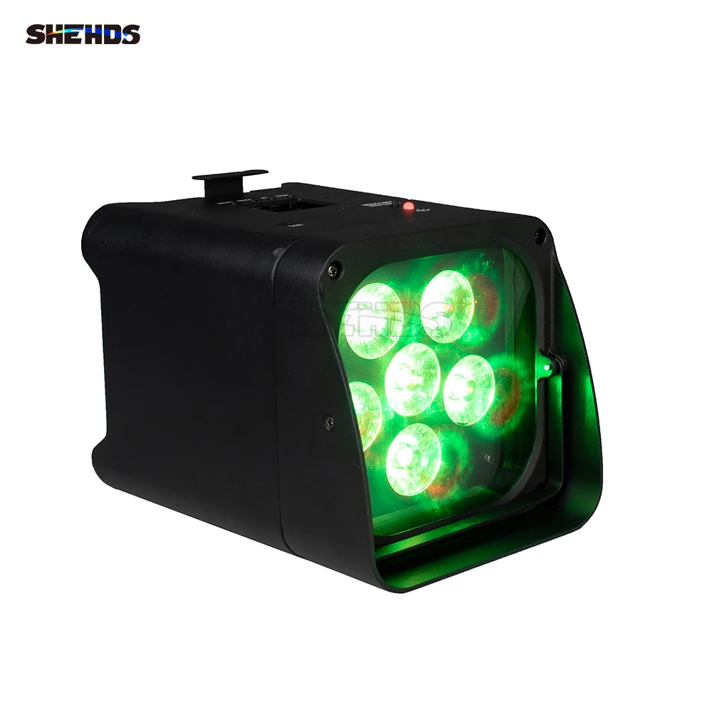 Imagem -03 - Shehds-led Luz sem Fio Par com Controle Remoto Rgbaw Bateria uv 6in Wi-fi Ktv Festa Bar dj Disco Stage Light 6in 1