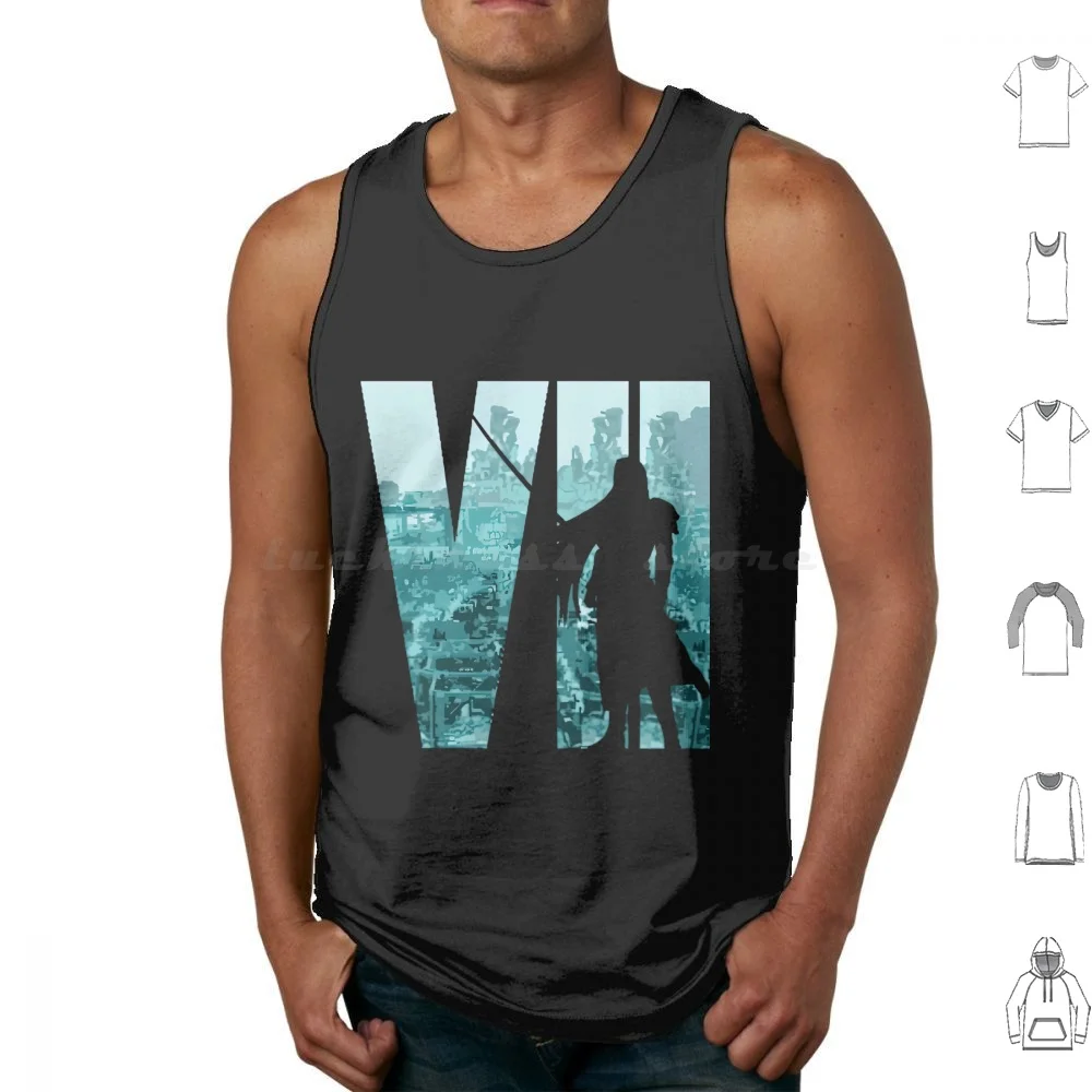 Final Fantasy Sephiroth camisetas sin mangas chaleco sin mangas Final Fantasy Vii Crisis Core Final Fantasy 7 Crisis Core Reunion Ff7