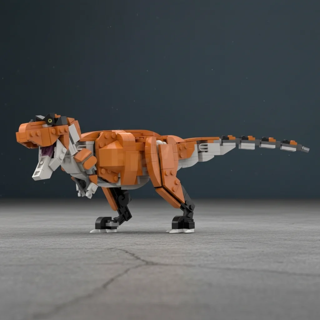 mocクリエイティブ-1-32スケール-ティラノサウルスレックス-恐竜-組み立てブロック-diy-先史時代-ブロックモデル-知育玩具-子供向けギフト