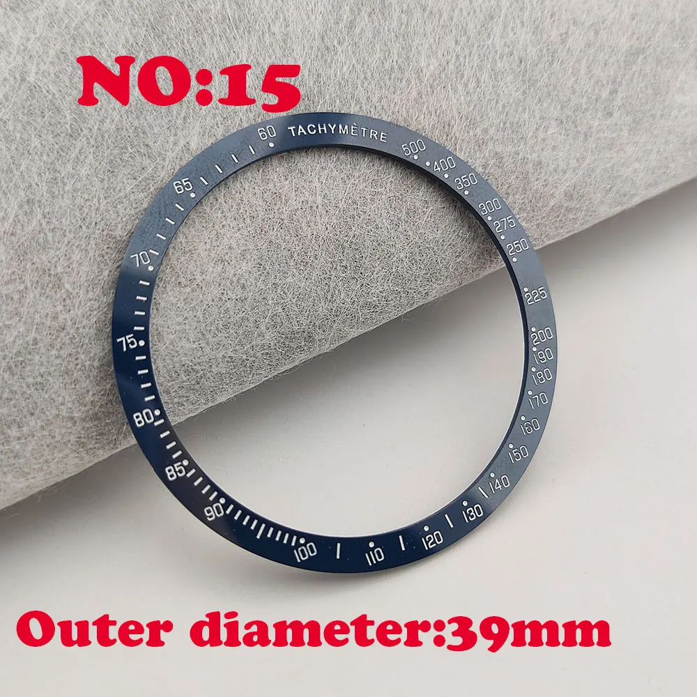 39/41.5/42mm Sloping/Flat Luminous Ceramic Bezel Insert Replacement fit TAG HEUE automatic watch nh35