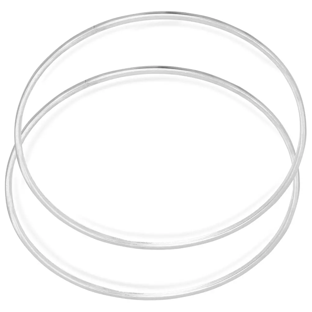 2pcs 8 Inch Double Layer Heads for Jazz Set Reusable Drum Skins Transparent Practice Pad Accessories Drum Covers