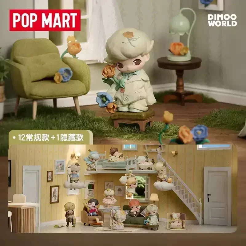 

POP MART DIMOO The Missing Day Series Kawaii Blind Box Cute Anime Action Figure Surprise Mystery Doll Collectible Gift