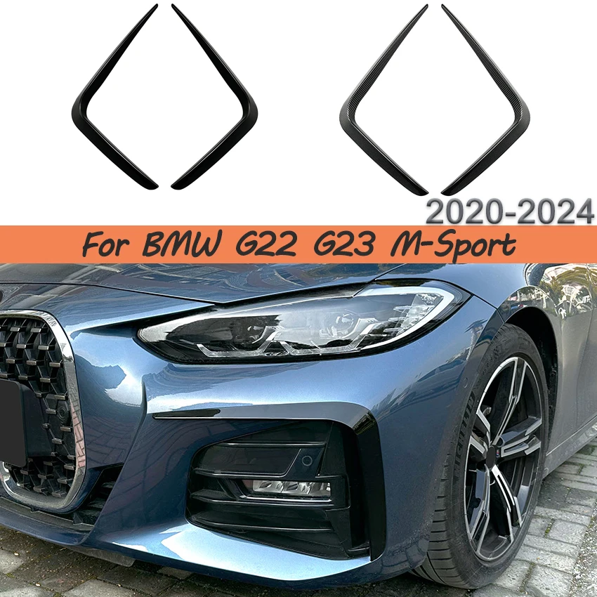 

Для BMW 4 серии G22 G23 M-Sport 420i 430i M440i 2-дверный 2020-2024 передний бампер, сплиттер, спойлер, вентиляционное отверстие, крышка, сплиттер, комплект кузова