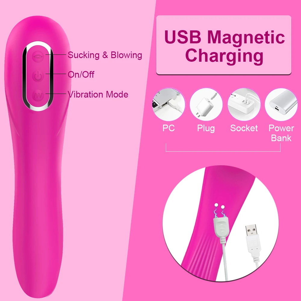 Clitoral Sucker Vagina Suck G Spot Vibrator Female Clit Vacuum Stimulator Nipple Sex Toys for Adults Women Masturbator Xbonp
