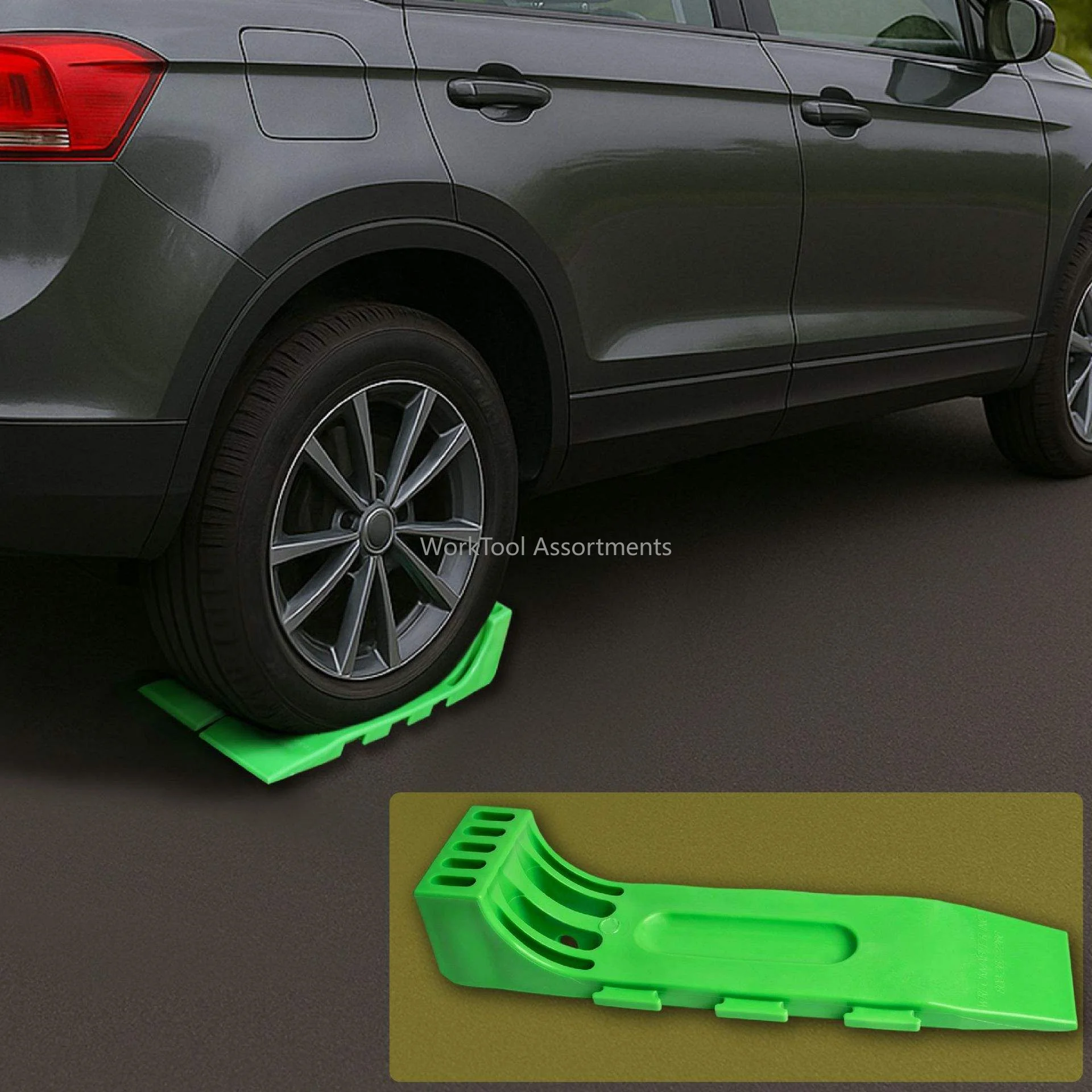 Tire slider accessories for trailers, plastic tires, roller skates, and skateboards – used in slope clearing vehicle operations view 2