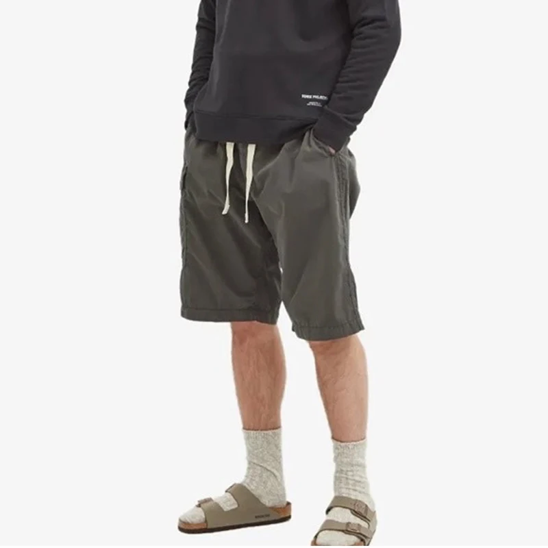 RETRO BLANK Easy Cargo Shorts Washed Drawstring Shorts