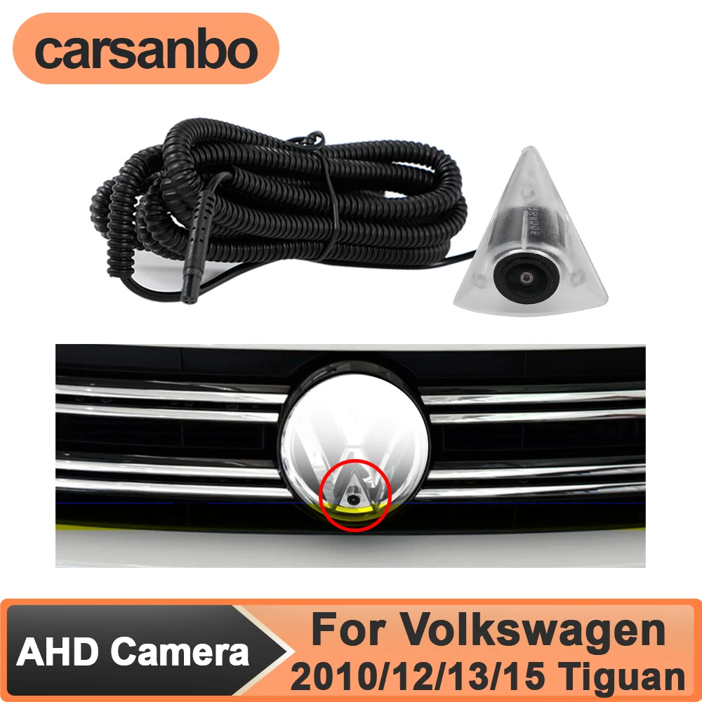 

Carsanbo AHD 1080P 150° Vehicle Front View Camera for Car Volkswagen 2010/2012/2013/2015 Tiguan Night Vision Fisheye Waterproof