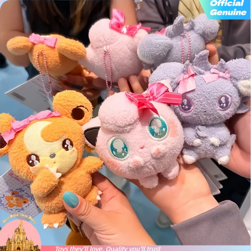 

Pokémon Plush Keychain Soft Stuffed Cute Toy Jigglypuff Teddiursa Mimikyu Mawile Backpack Pendant Bag Decoration For Anime Fans
