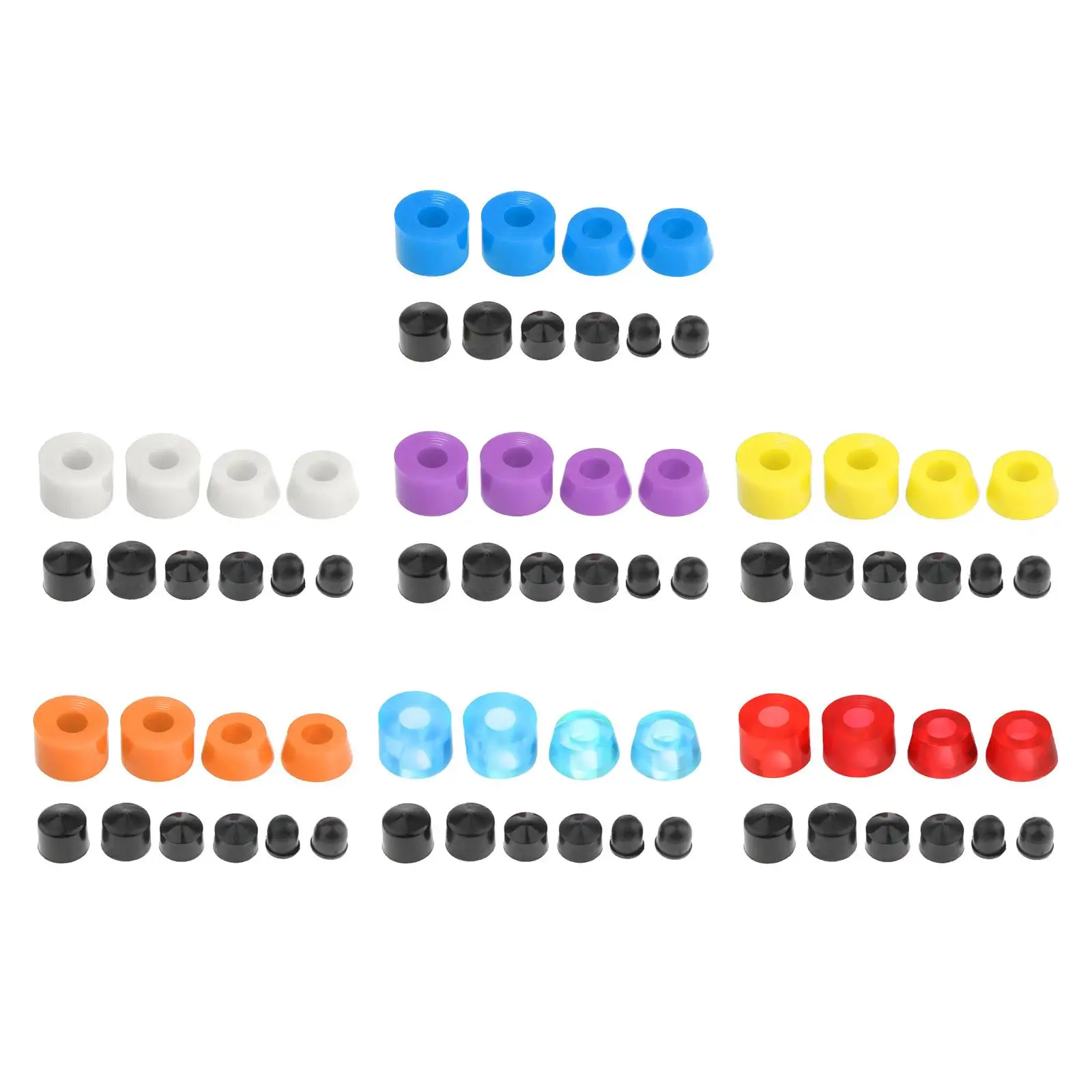 2-6Pack Skateboard Truck Bushing Kit Schokdempers Zacht Voor Buiten