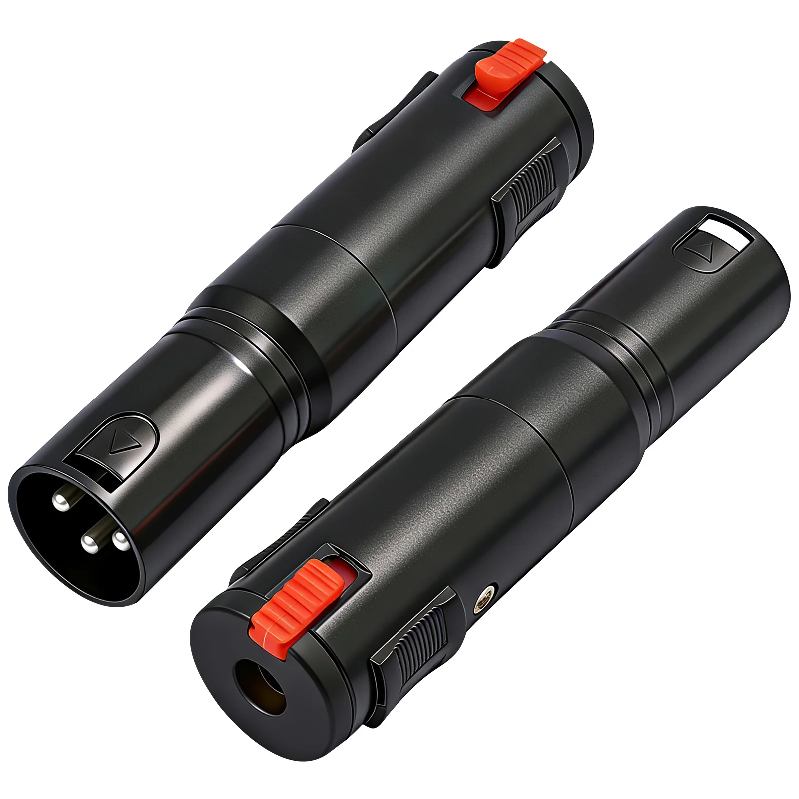 1/4 TRS Female To 3Pin XLR Male Audio Adapter Lockable Stereo Solderless Audio Adapter for Mixer Microphone Amplifier