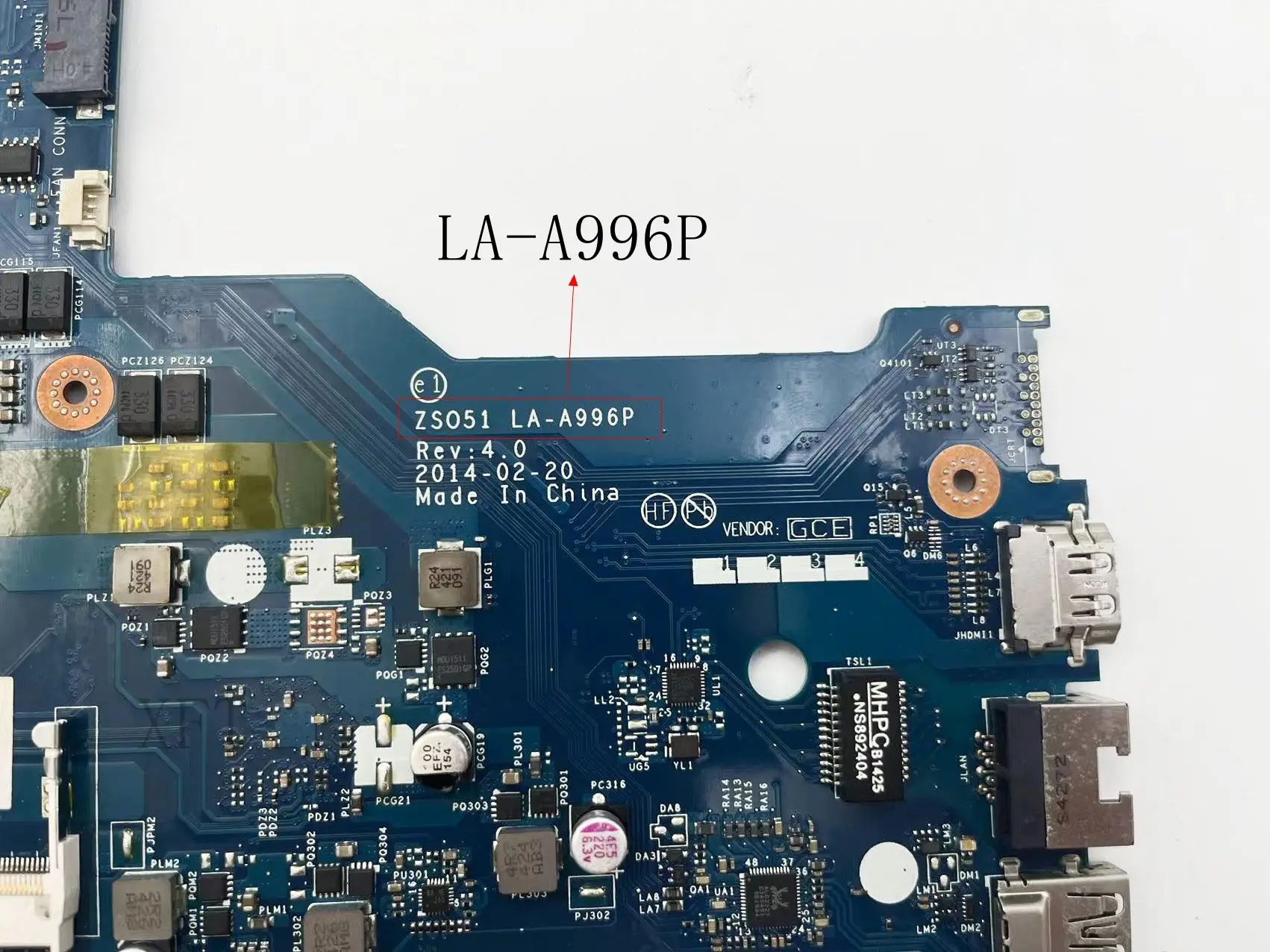 Imagem -05 - Placa-mãe Adequado para Notebook hp Pavilion 100 de Trabalho de Teste 15-g 255 g3 Tpn-c113 La-a996p Ddr3l Uma no Vga 764260501