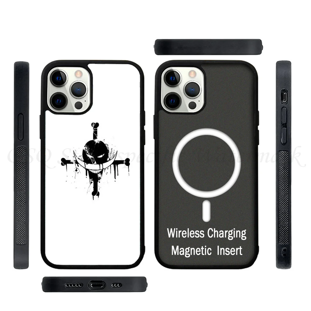 Awesome Whitebeard Pirate T Shirt Phone Case Strong Magnetic For IPhone 15 14 13 Pro Max 11 12 Mini Alex Mirror