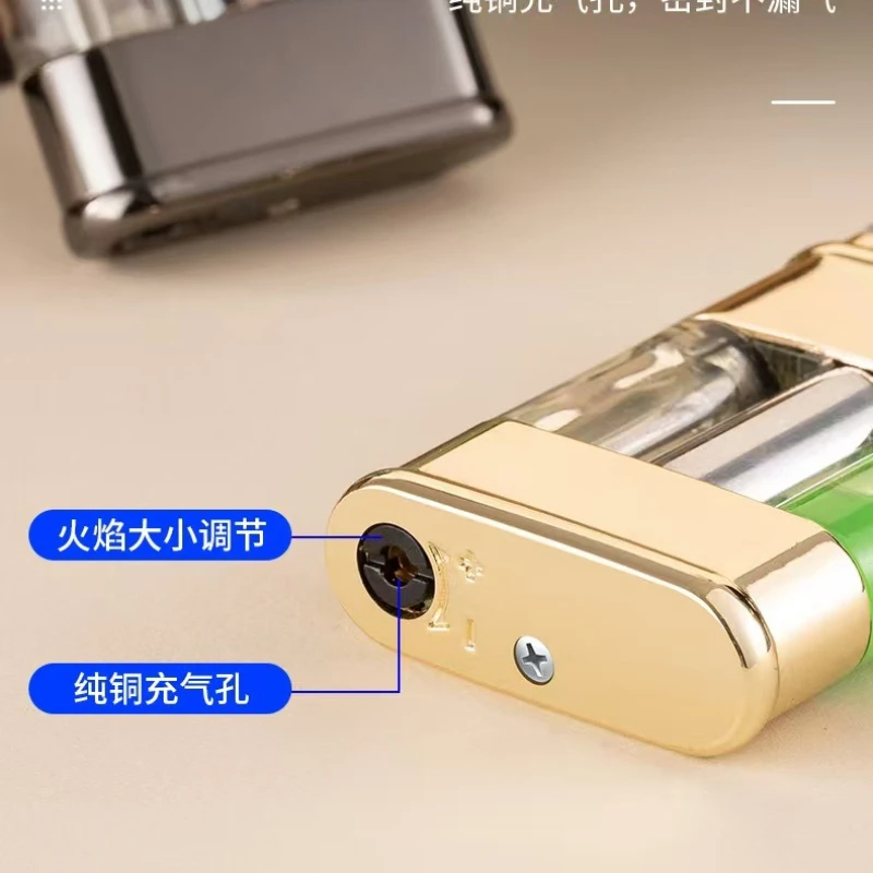 2026 New Luminous Quicksand with Light and Windproof Lighter, Personalized and Cool, The First Choice for Men’s Gifts