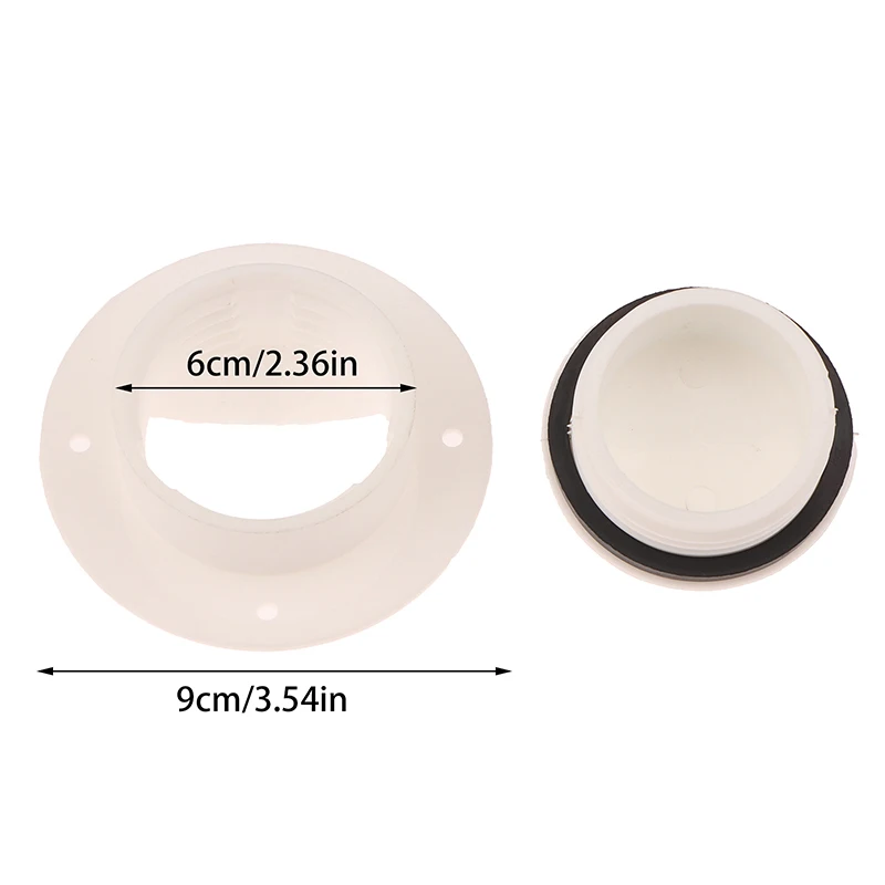 1PCS Universal White Boat Plug Screw Cap Mount Bung Stopper Marine Boat Drain Plug Screw Cap For Fish Wells Boat Freezers Yachts