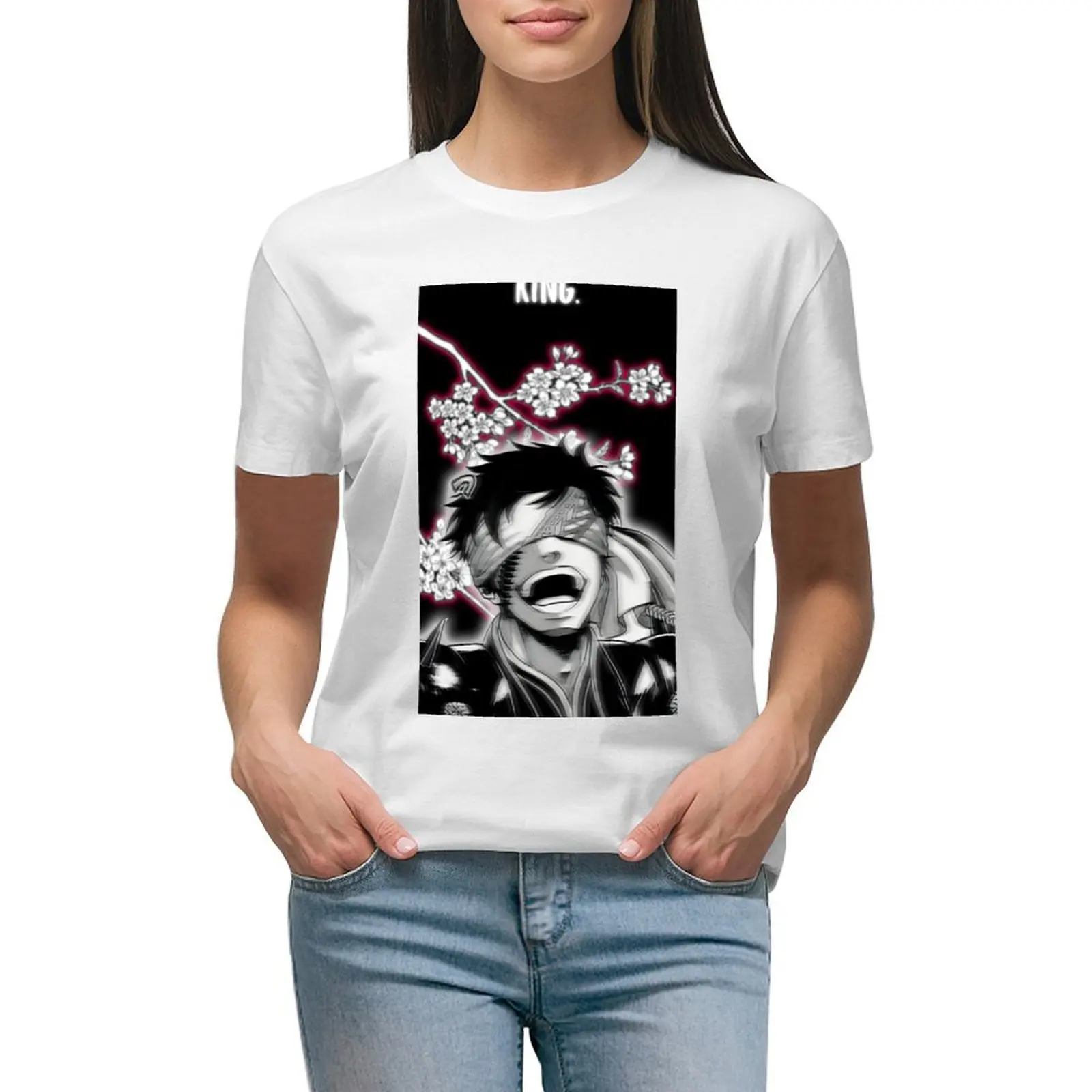 

Qin Shi Huang The KING . T-shirt lady clothes cute tops summer tops Woman fashion