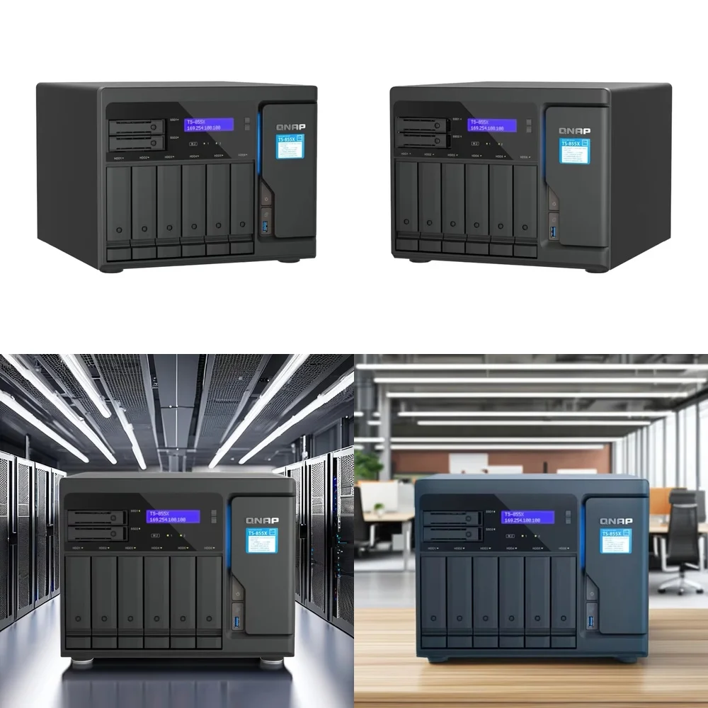QNAP TS-855X NAS Server Storage for QNAP TS-855X with USB 3.0 Interface Network Attached Storage for Home Office Business