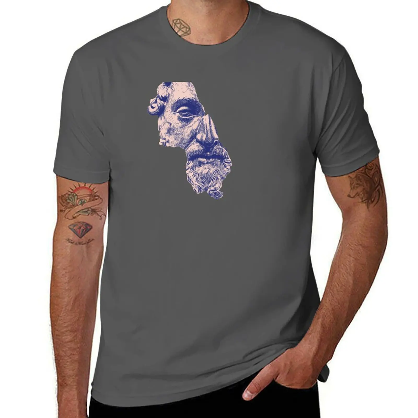 

MARCUS AURELIUS ANTONINUS AUGUSTUS / Ballpen T-Shirt sublime cute tops vintage anime shirt Funny t-shirt outfits for men
