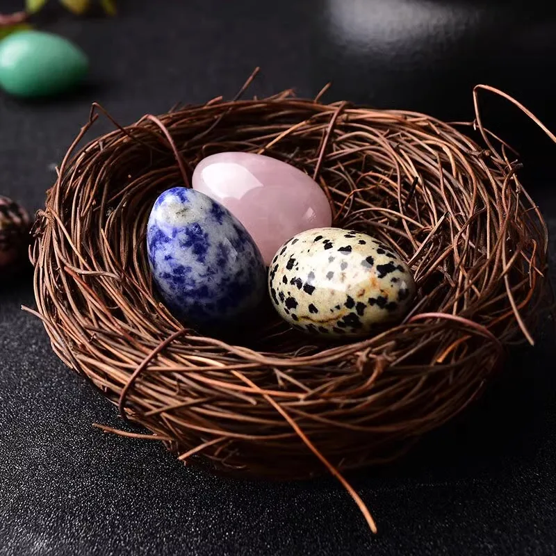 Natural Crystal Egg Starlight Transparent Unique Round High-End Healing Decor