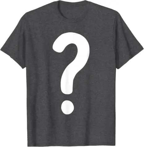 Fragezeichen-Shirt für Paare, Männer, Frauen, Jungen, „Guess Who“-Kostüm-T-Shirt, Fragezeichen „Guess Who“-Shirts, Grafik-Streetwear-T-Shirt, Geschenke – Detail 13