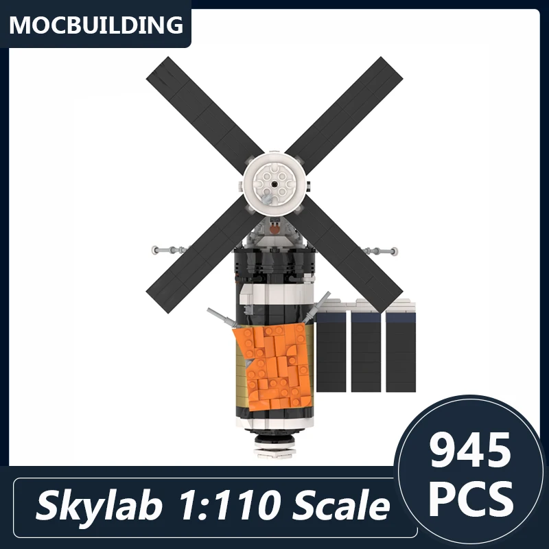 Skylab 1:110 Scale Model Moc Building Blocks Diy Assembled Bricks Space Series Educational Creative Display Toys Gifts 945PCS