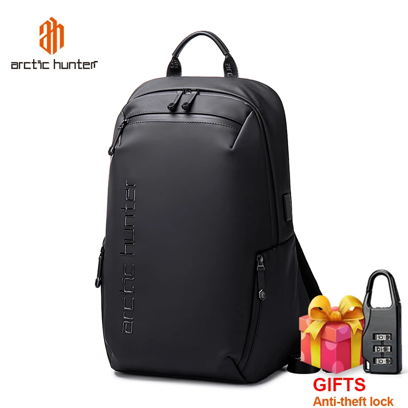 ARCTIC HUNTER New Fashion Luxury pu Leather Tpu Business Burglar Zaino Uomo Smart Mochila Hombre Sac Rechargeable Laptop Backpac