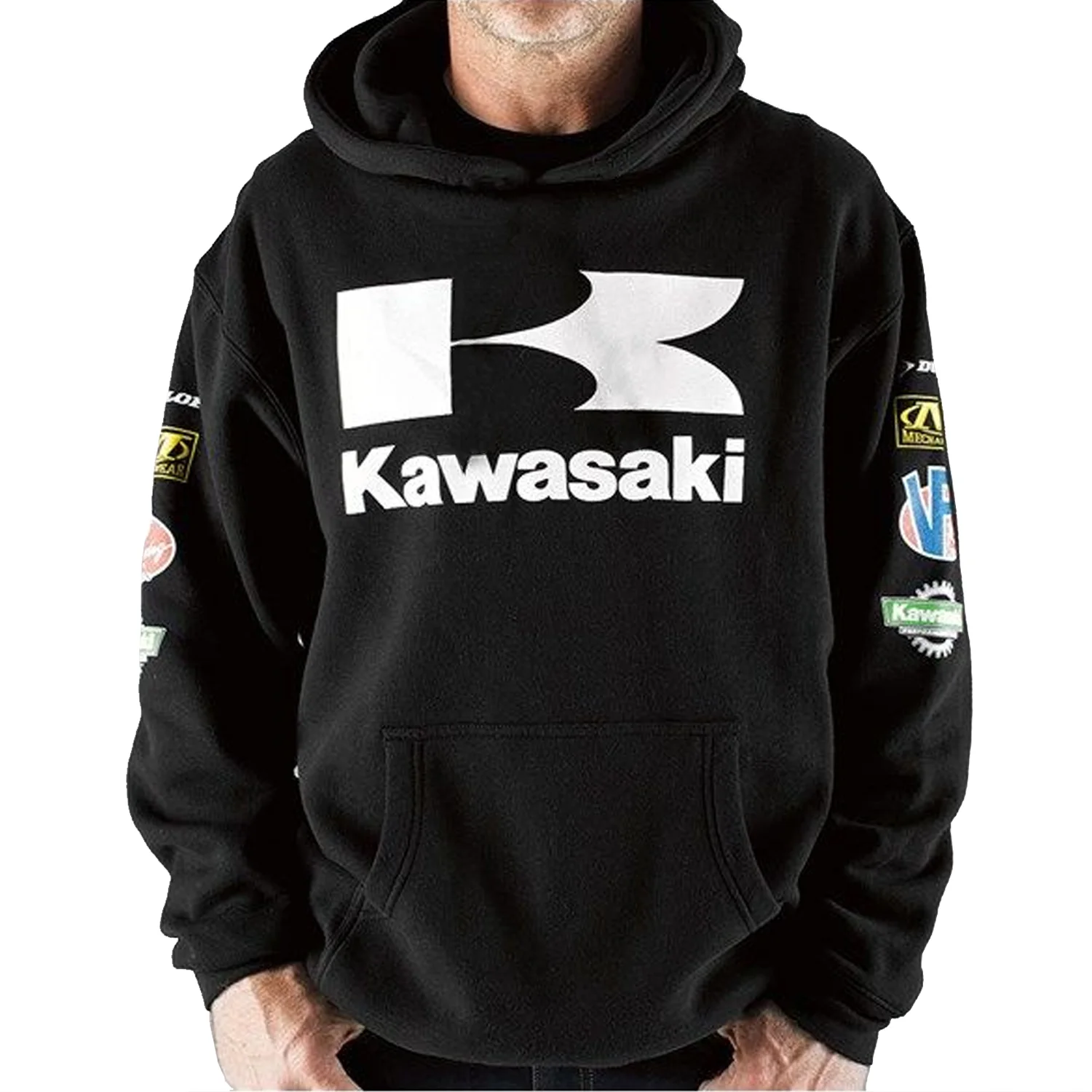 

Kawasaki Race Motorcycle Sweatshirt Hoddie Adult Streetwear Hooded Unisex Motorcycle Sweatshirts Pullovers Tracksuit Clothing