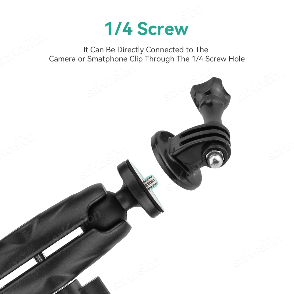 Kamera Motorrad Lenker Halterung Selfie Stick Fahrrad Einbeinstativ für Go Pro 13 12 11 10 9 8 Insta360 X4 X5 DJI Osmo Action 5 Pro 4 – Detail 26