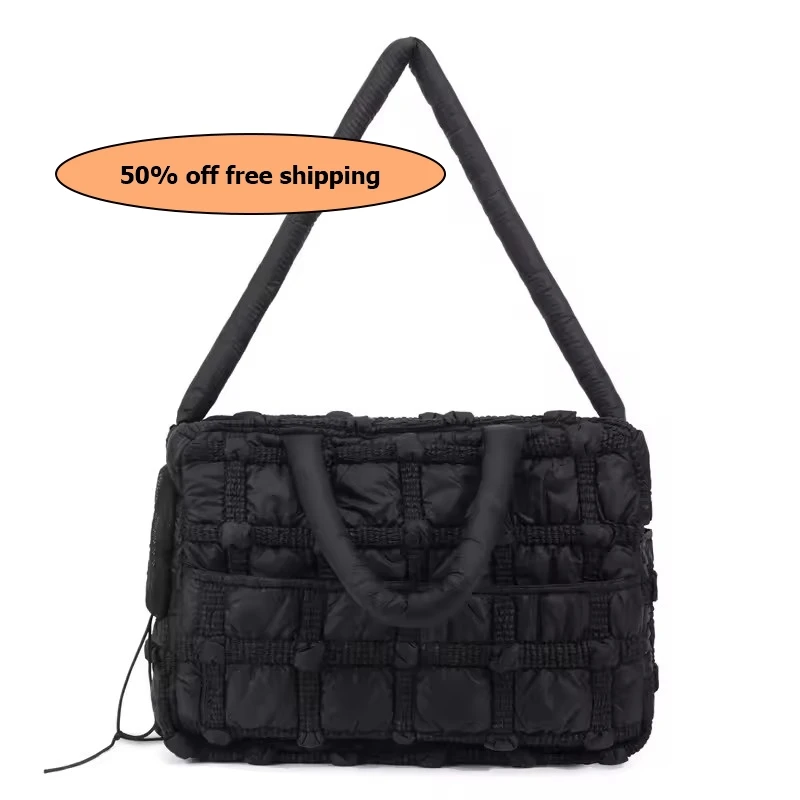 

Fashionable Pet Carrier Puff Fabric Cat Bag with Head Out Breathable for Small Dogs Travel Portable Cat Puppy Free shipping