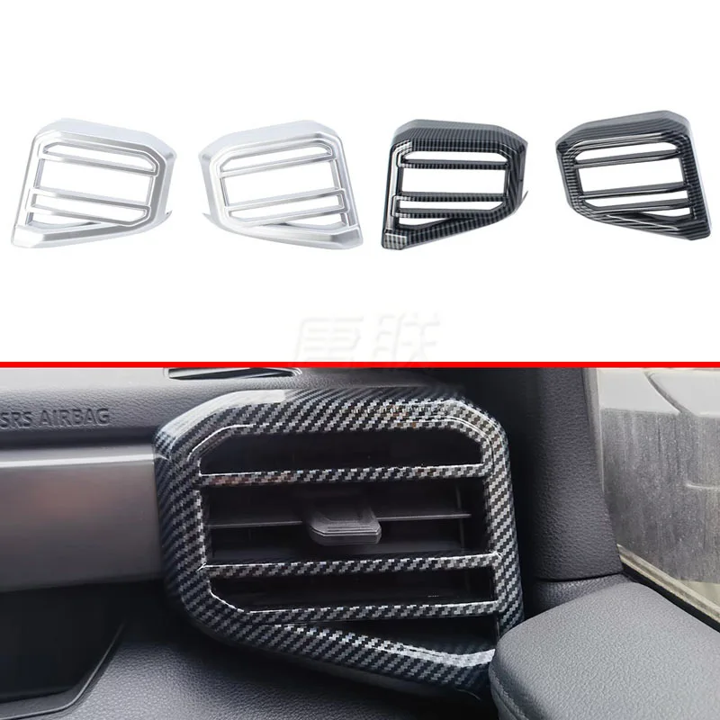 

For 23 Toyota Tundra left and right air outlet frames, Tundra side air conditioning air outlet bright frame decorative strips