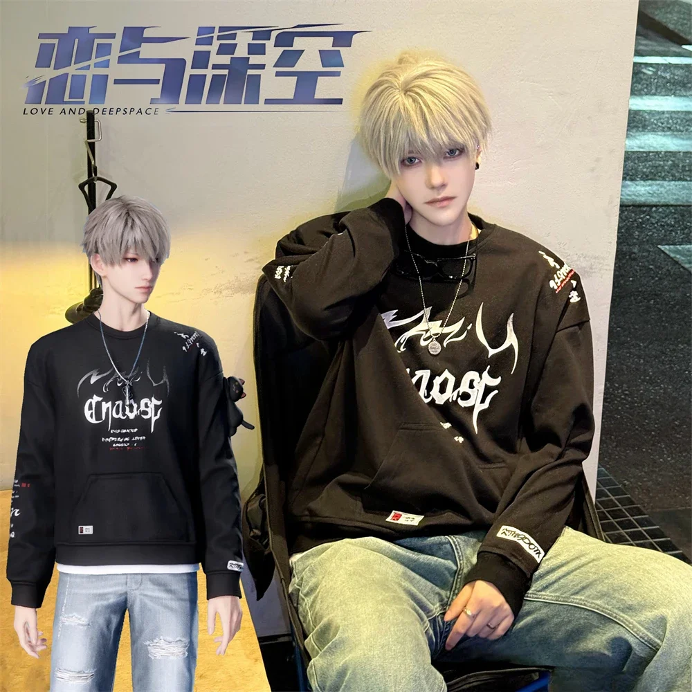 

New Game Love And Deepspace Xavier Cosplay Coat Adult Unisex Hoodless Sweatshirt Printing Pullover Jacket Causal Top Outfits