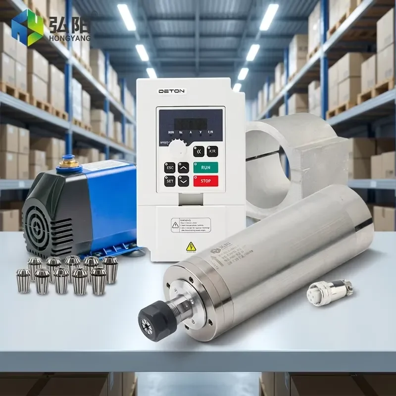 HongYang Water-cooled Constant-power Mold Spindle Kit 2.2KW ER20 Cnc Engraving Accessories