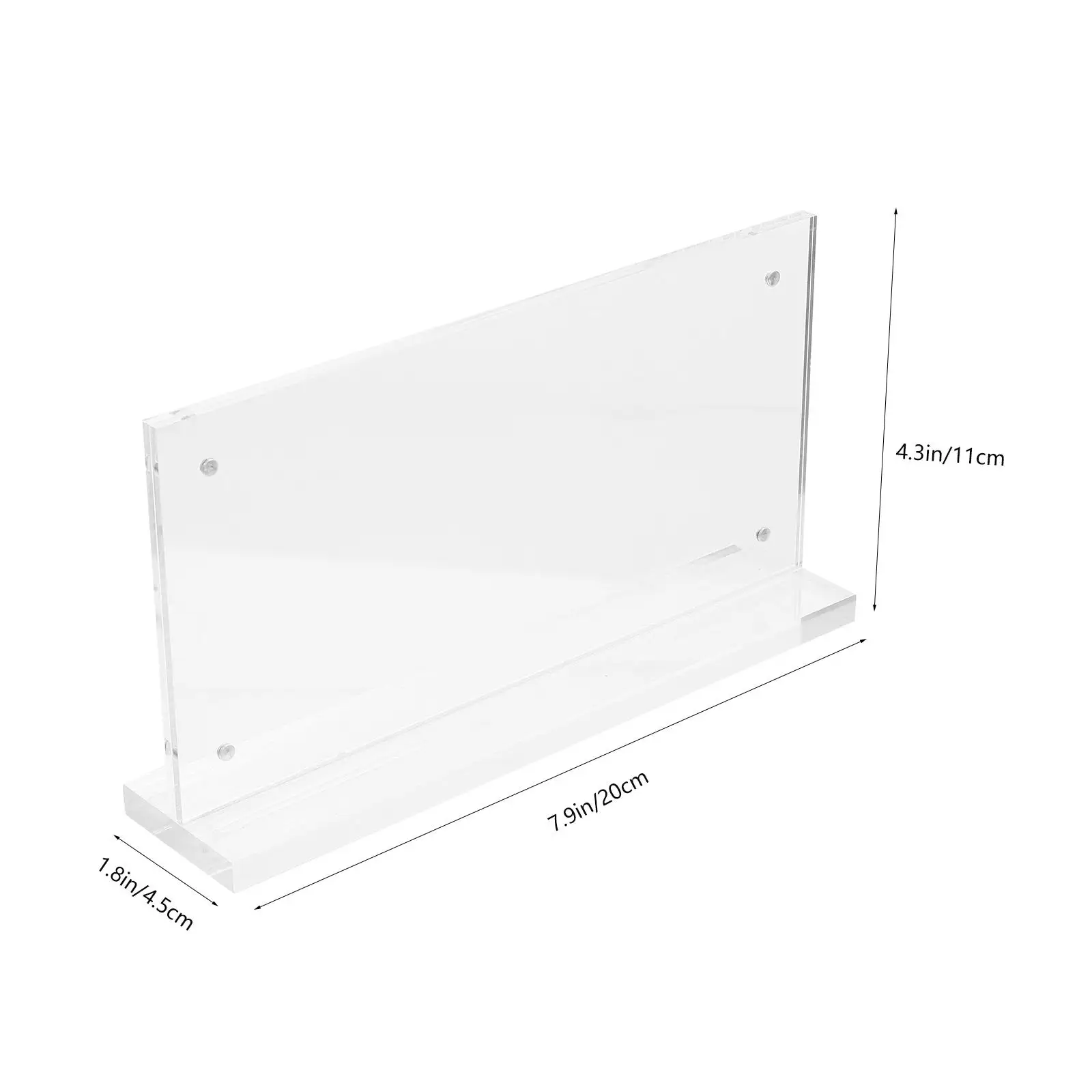 2-teiliges transparentes Banknoten-Display-Rack, kleine Halter, magnetische Karten, Tische, Menü