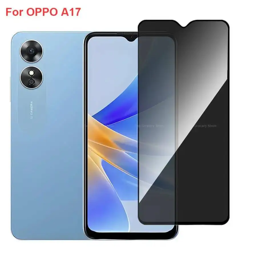 

Oppo A17 CPH2477 Anti Spy Privacy Tempered Glass Protector Compatible For Oppoa17 Full Cover Screen Phone Film