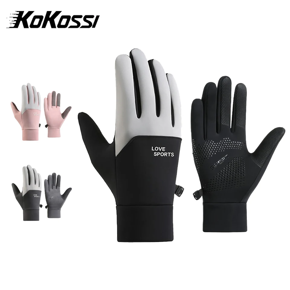 

KoKossi Men Women Winter Gloves Thickened Full Finger Gloves Waterproof Outdoor Cycling Skiing Touch Screen Cold Resistance