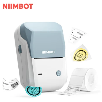 Niimbot B1 휴대용 열 라벨 프린터, 미니 자체 접착 스티커 메이커, 모바일 가격, 무선 블루투스 포켓 라벨 프린터  Best5