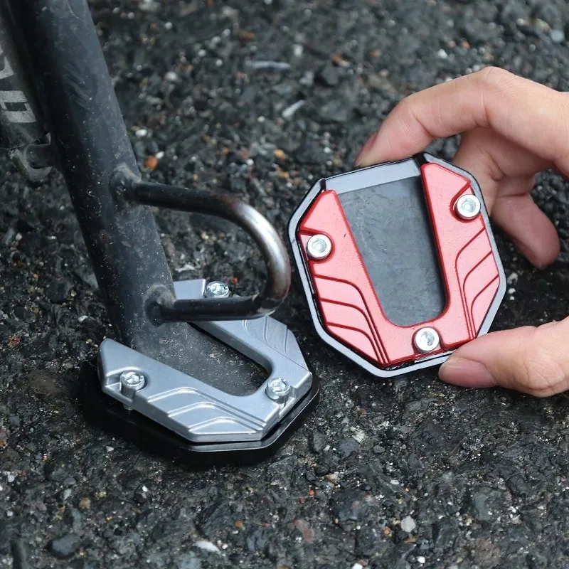 دراجة نارية وقوف السيارات مسنده موسع القدم الجانب حامل وسادة دعم لوحة دراجة نارية الملحقات #3